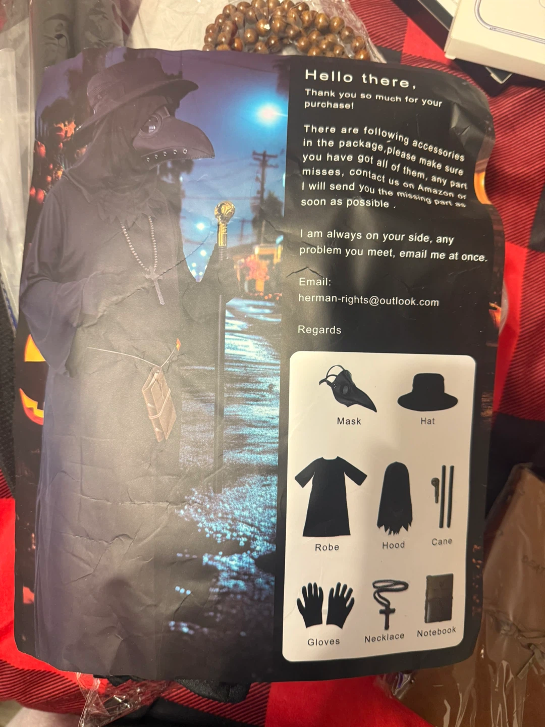 Plague Doctor Costume Set L