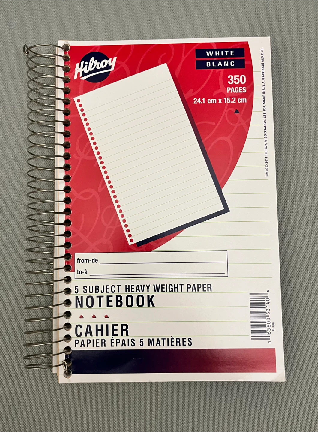 Hilroy 5 Subject Heavy Weight Paper Notebook