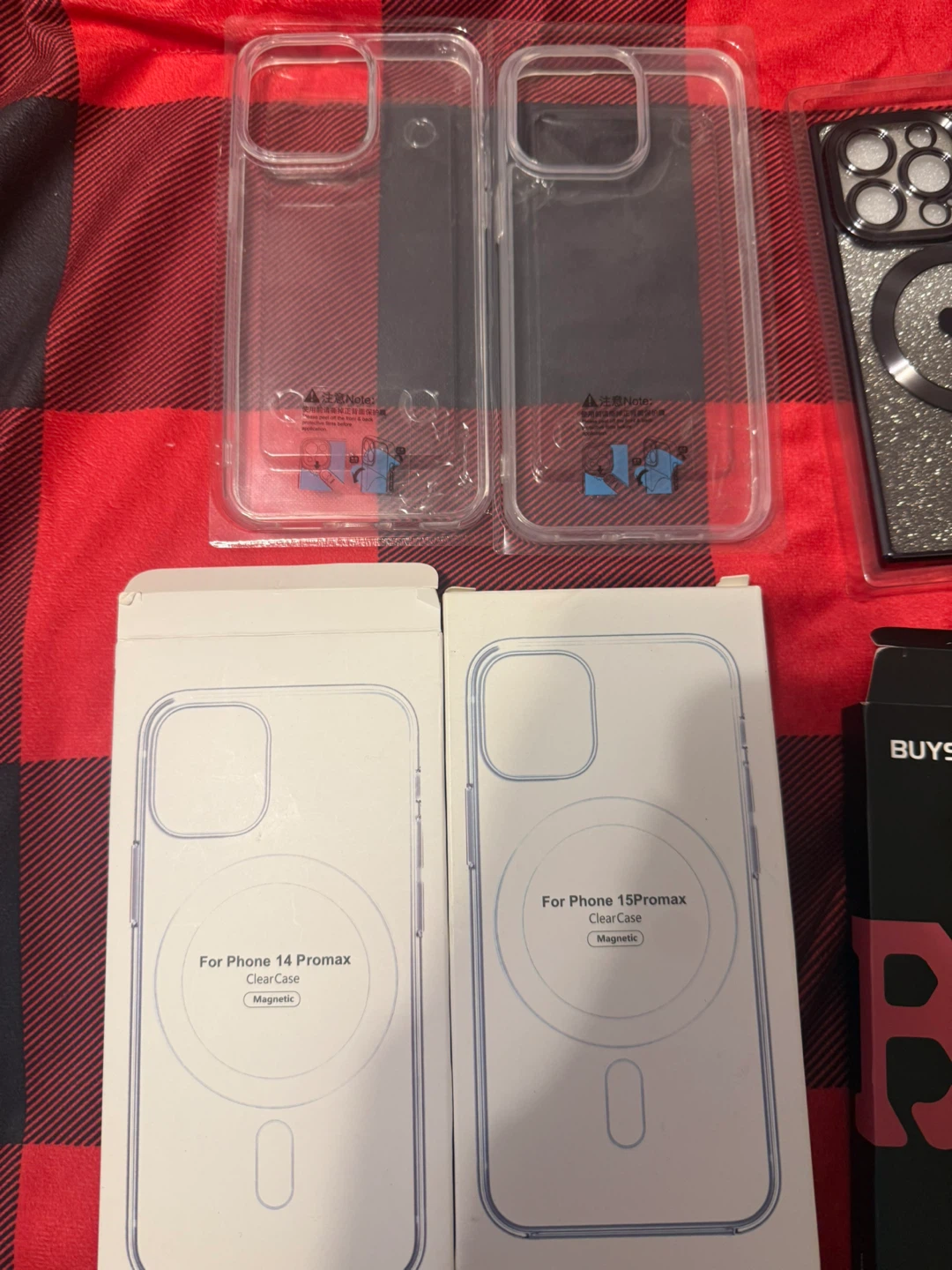 Clear Magnetic Phone Cases for iPhone 14 Pro Max & 15 Pro Max