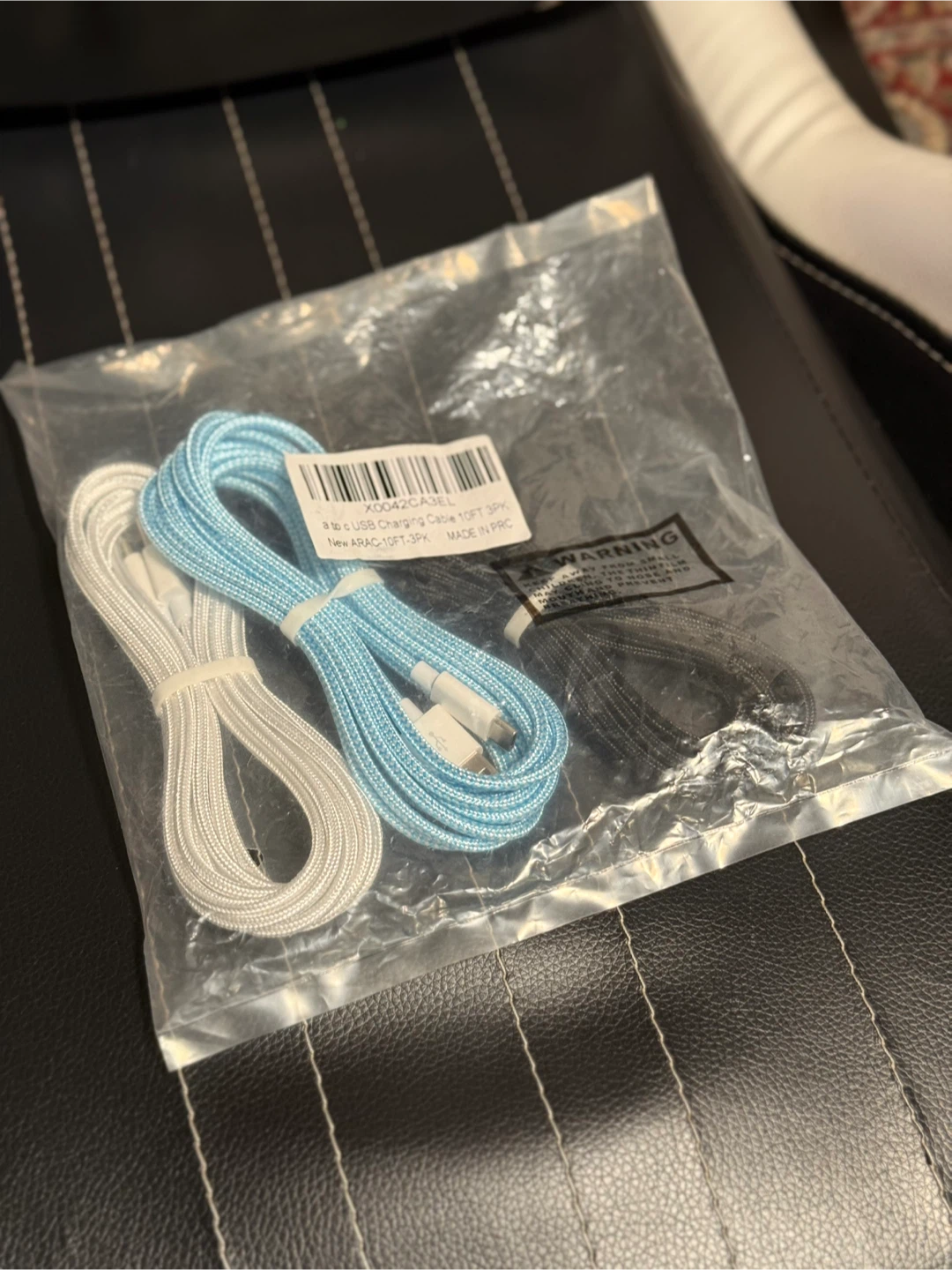 3-Pack USB-C Charging Cables