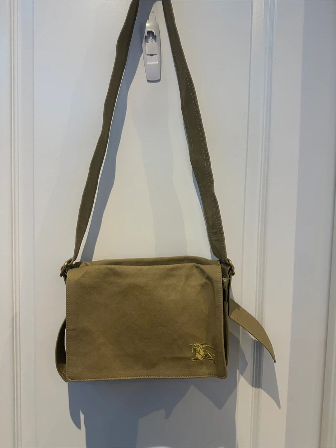Burberry Messenger Bag - Khaki Canvas - photo 3
