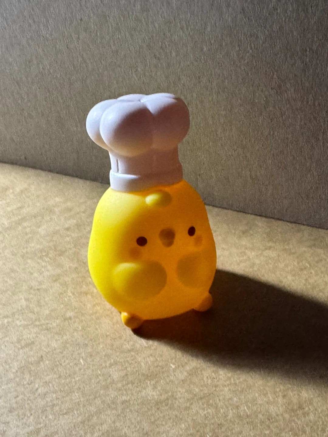 Molang Cute Yellow Chick Figurine with Chef Hat