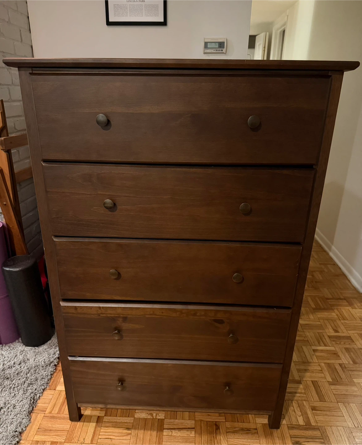 Wayfair Dark Brown 5-Drawer Dresser