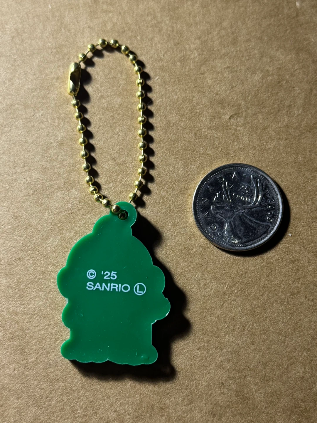 Sanrio Green Hangyodon Rubber Keychain - photo 2