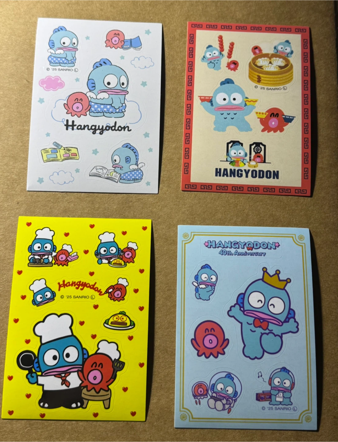Sanrio Hangyodon Sticker Sheet Bundle - photo 3