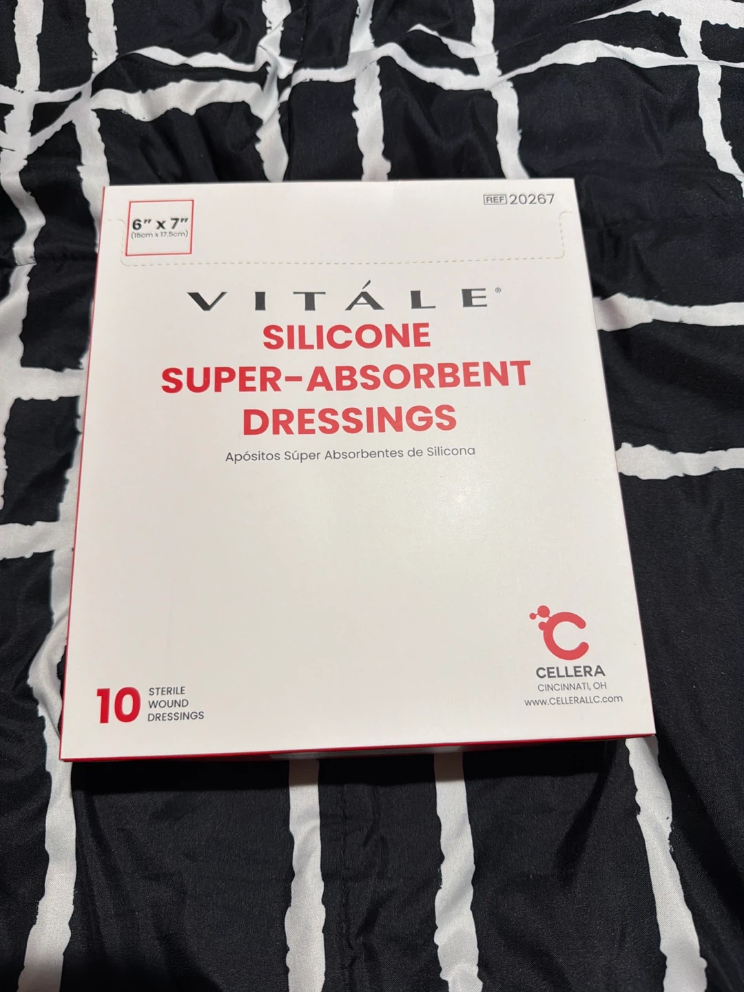 Vitale Silicone Super-Absorbent Dressings 6" x 7" (10 count) 🏆