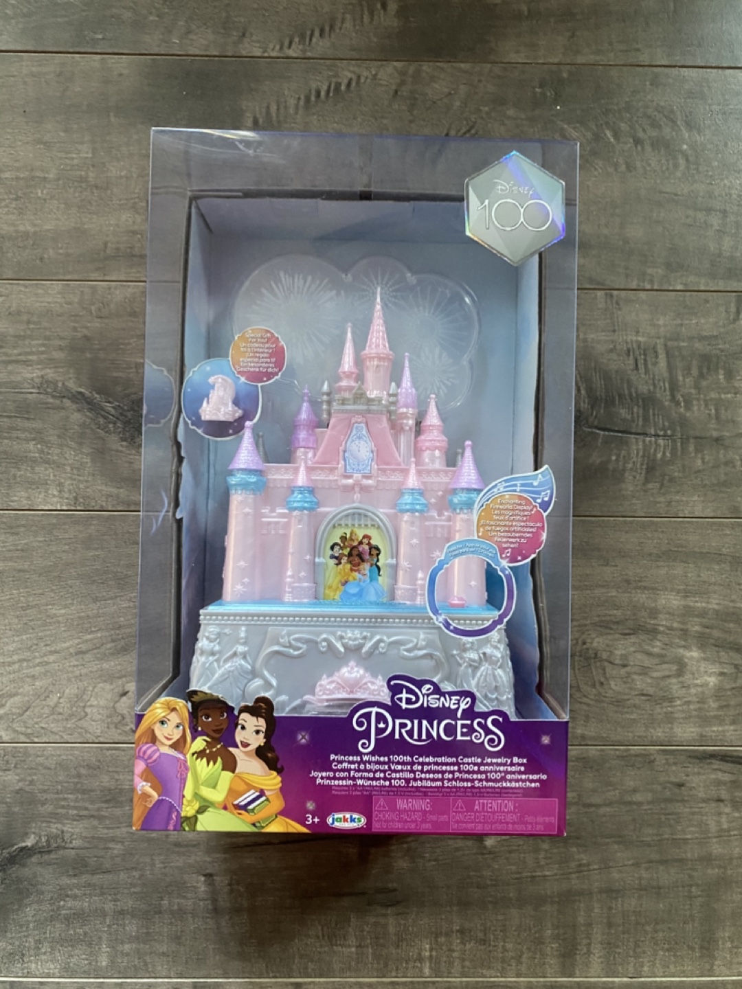 Disney Princess Wishes 100th Celebration Castle Jewelry Box