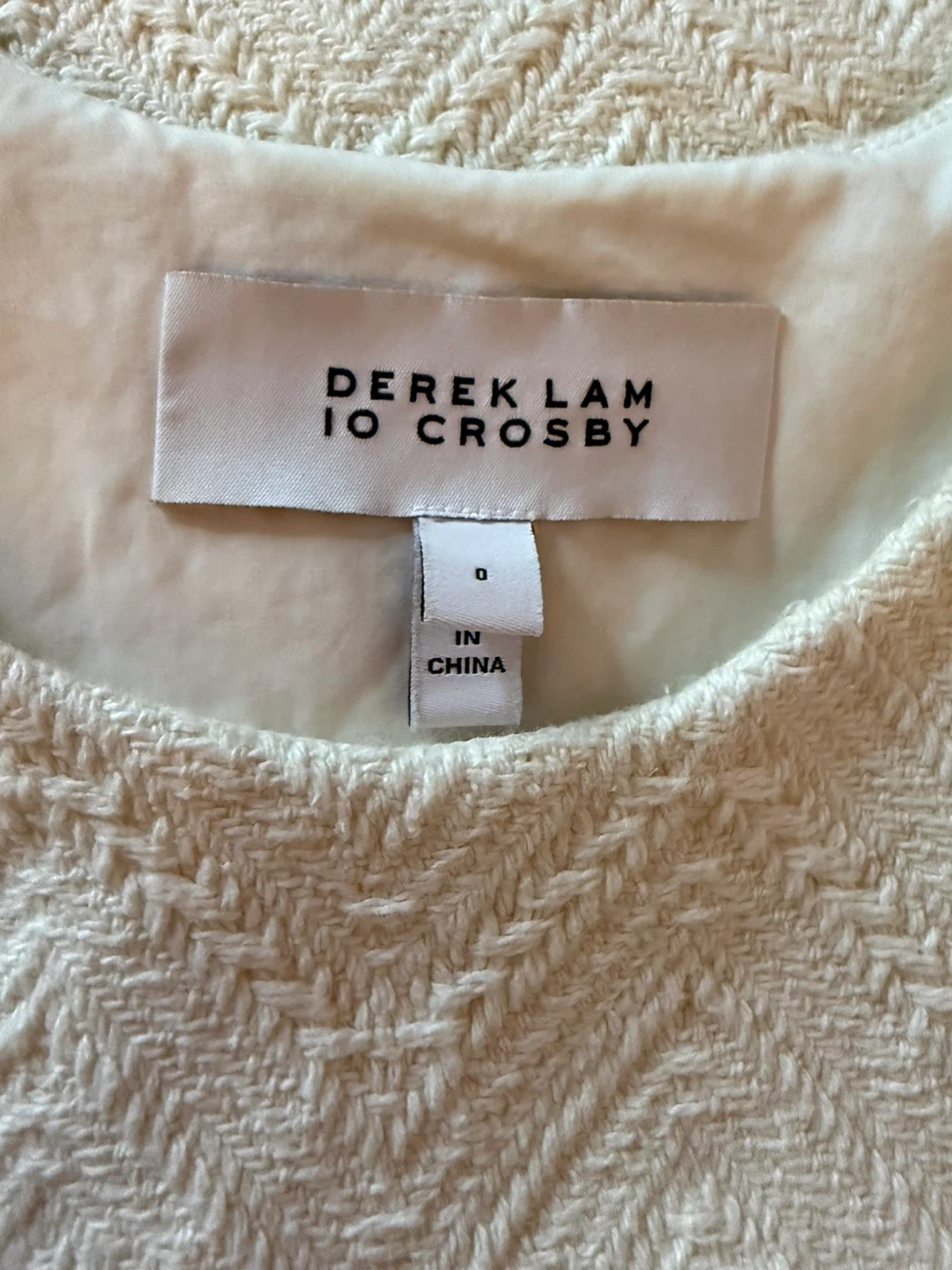 Derek Lam 10 Crosby Cream Textured Fringe Top Size 0 - photo 2