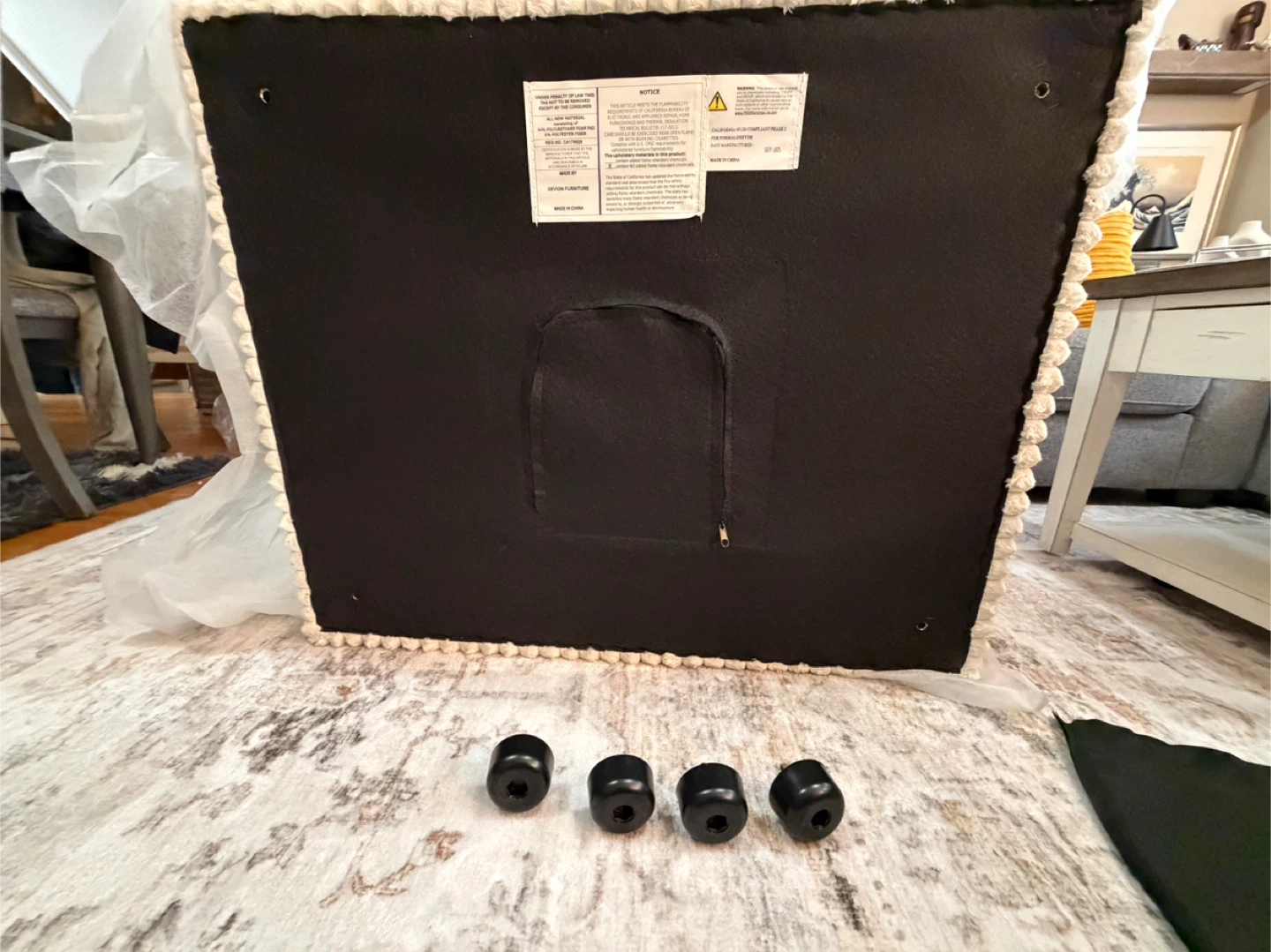 BRAND NEW Luxury Oversized Corduroy Ottoman - photo 5