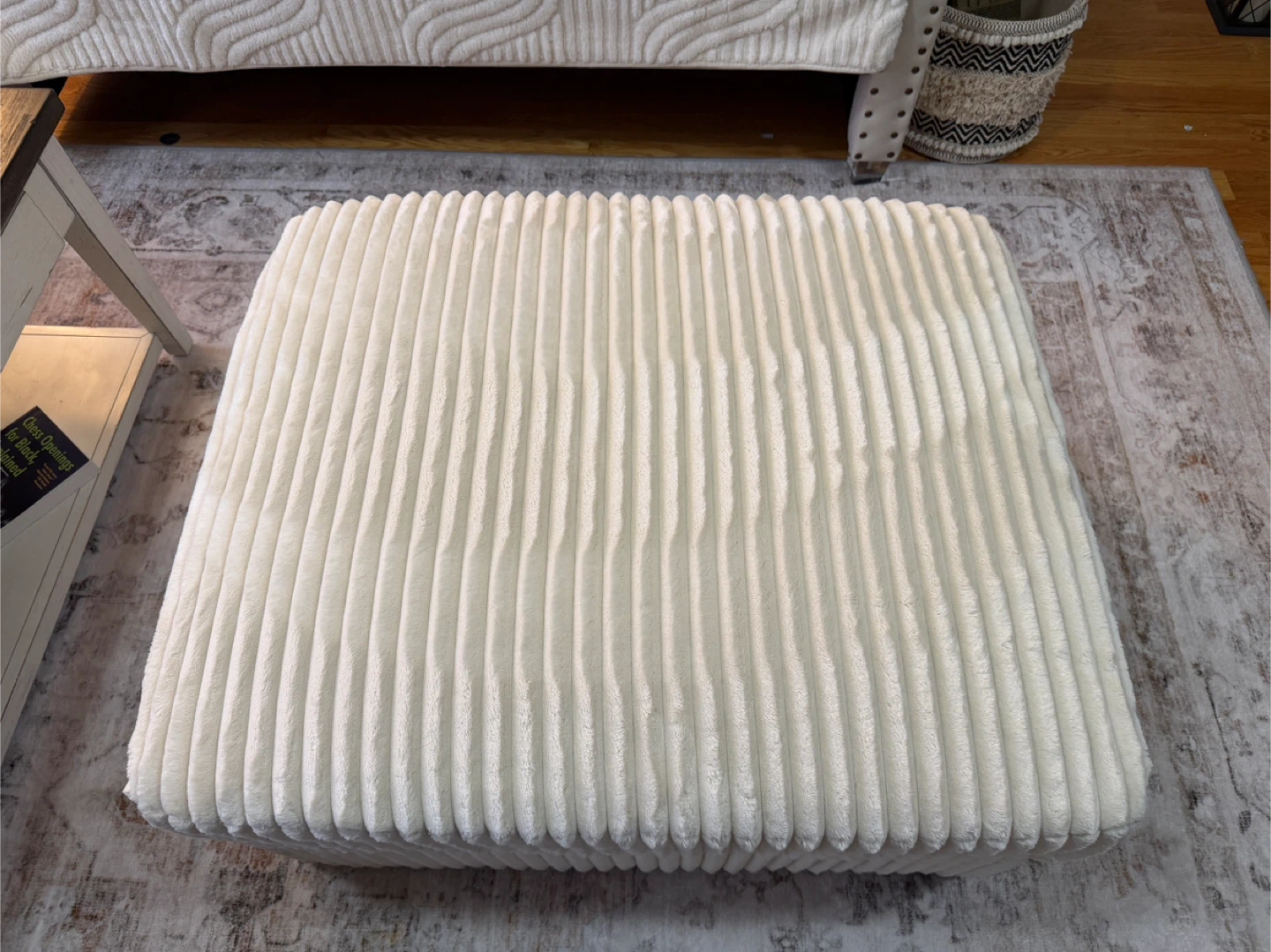 BRAND NEW Luxury Oversized Corduroy Ottoman - photo 3