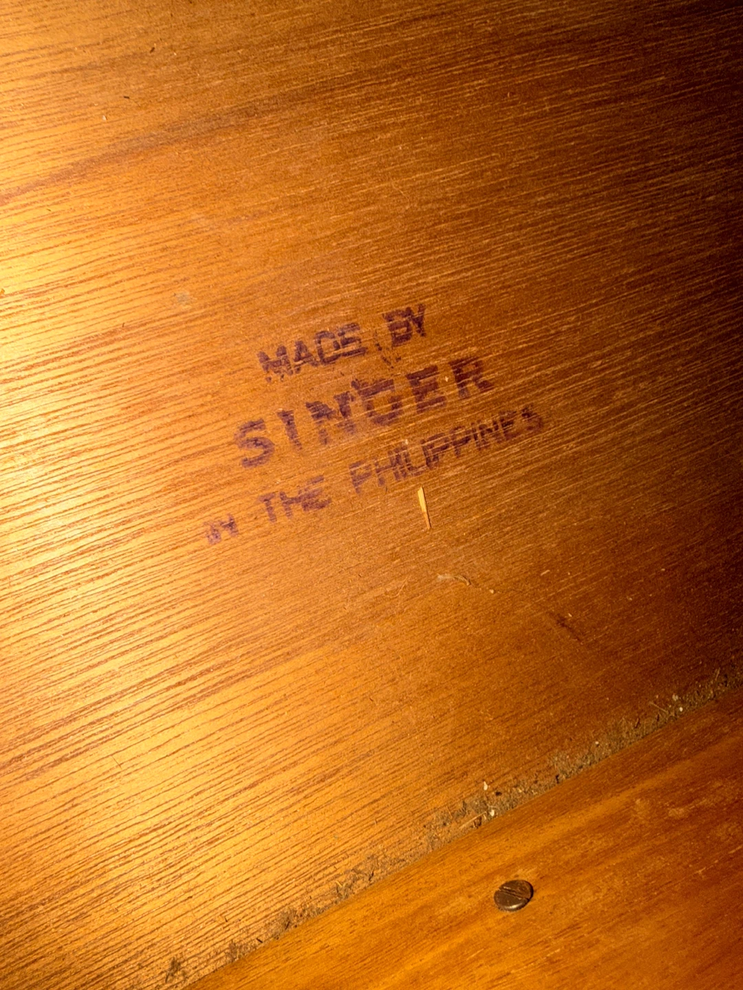 Vintage Singer Wood Sewing Basket - photo 4
