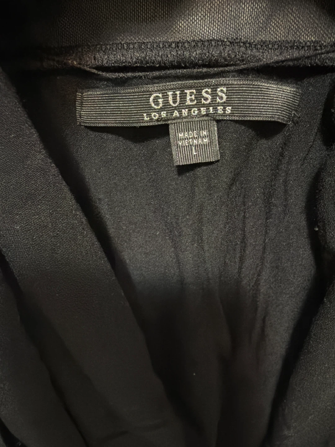 GUESS Black Floral Mesh Top - Size L - photo 4