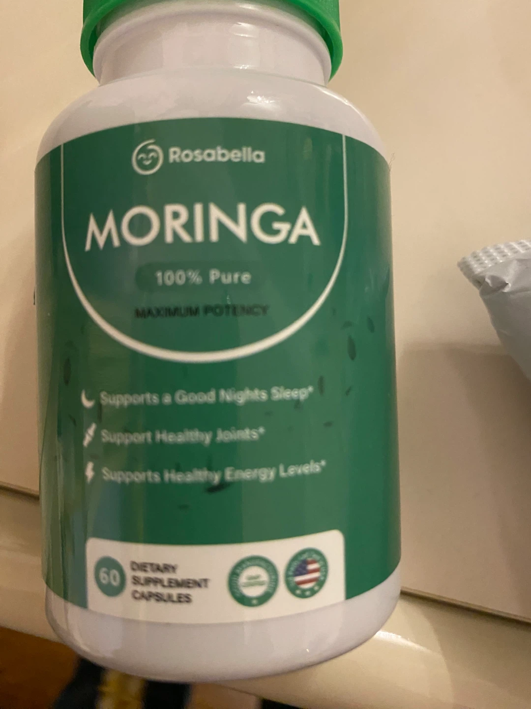 Rosabella Moringa Dietary Supplement Capsules