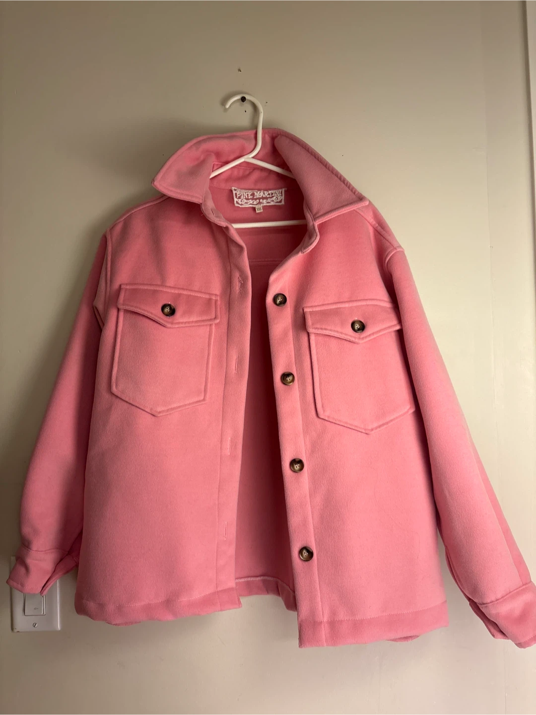 Pink Martini Pink Shacket Jacket - Size M