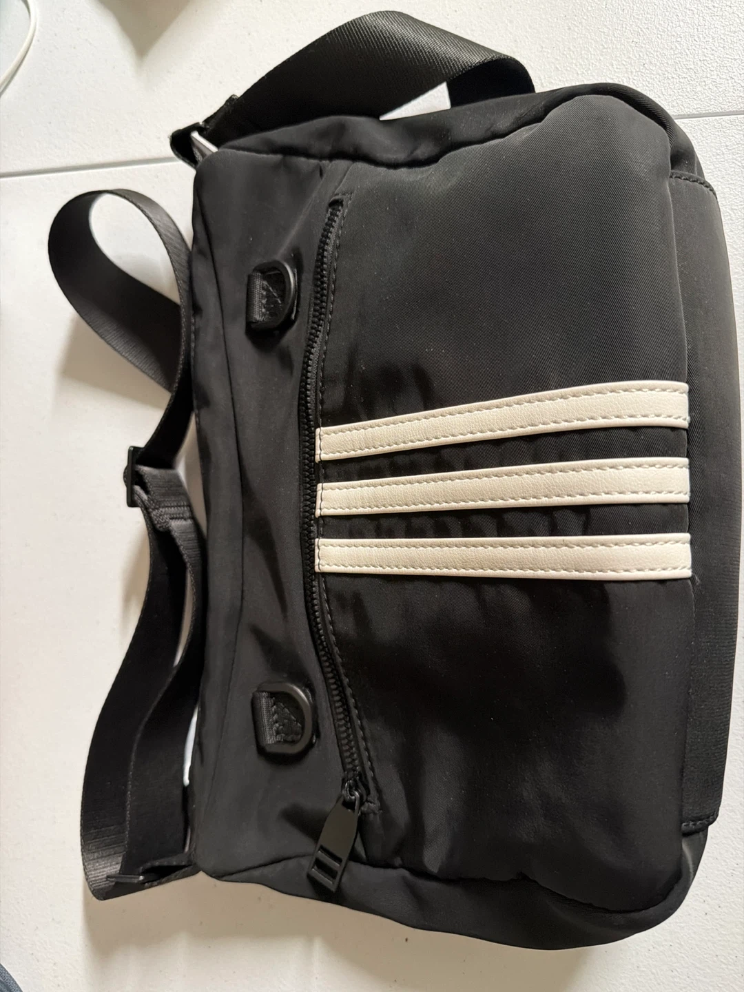 Adidas Crossbody Bag Black White Stripes - photo 4