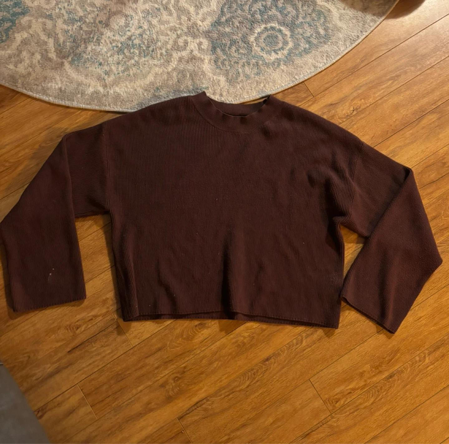 Dynamite Ribbed Cropped Sweater