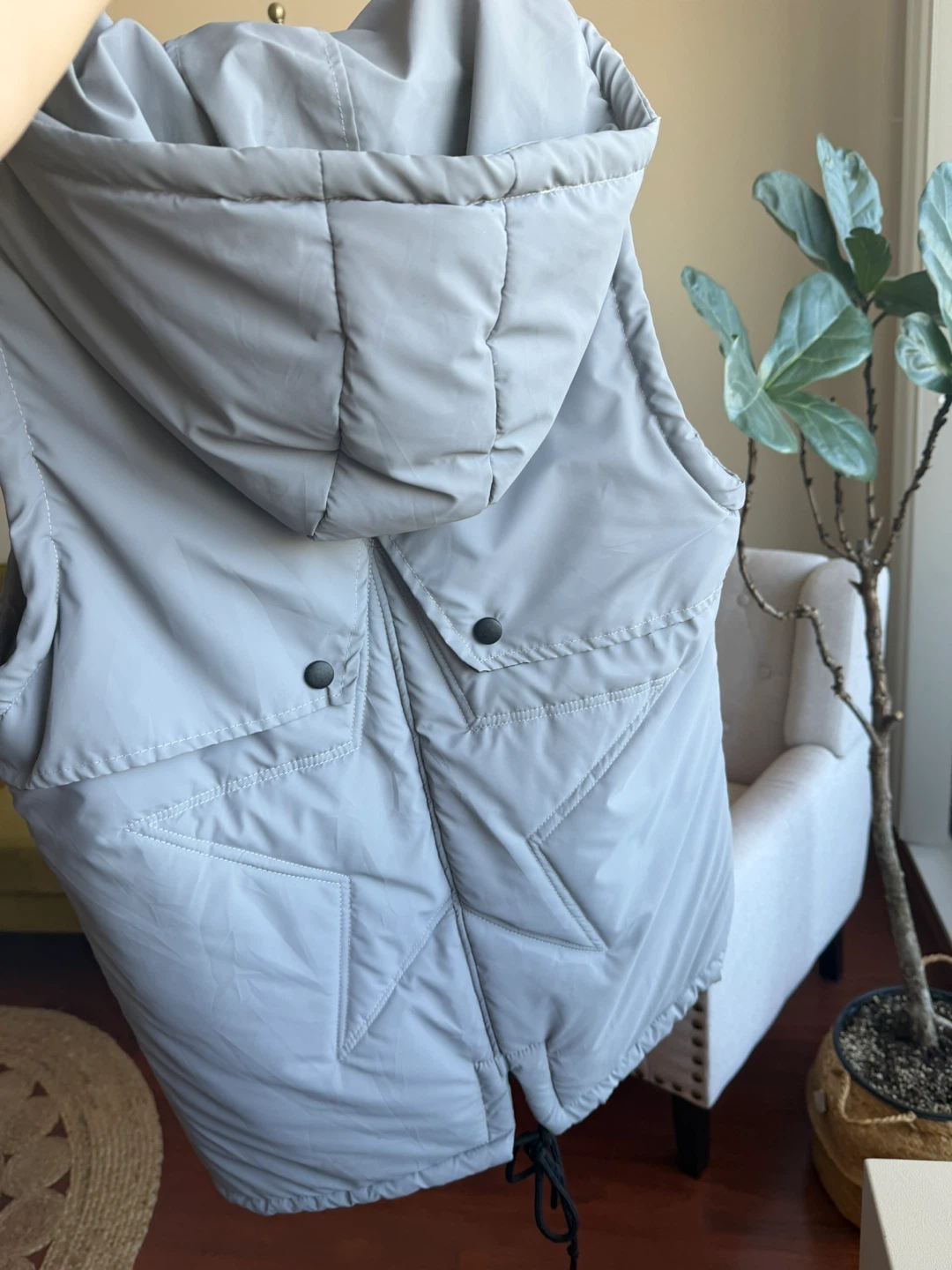Ozora Puffer Vest - Grey - photo 3