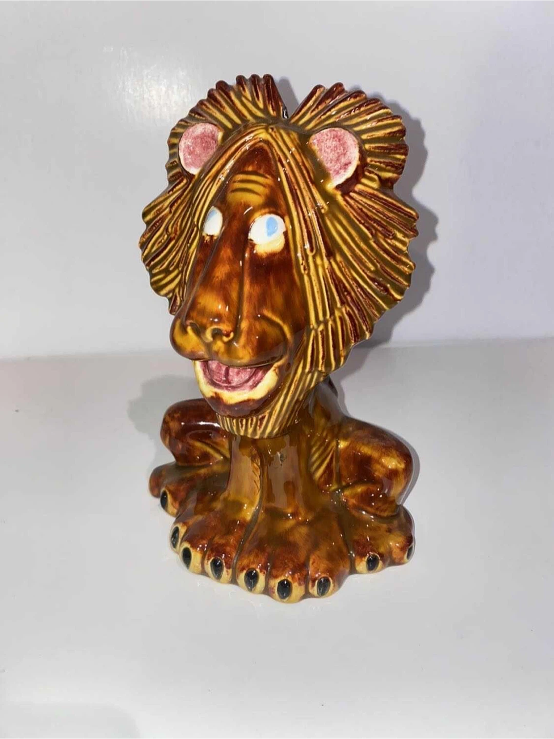Vintage mid century ceramic lion