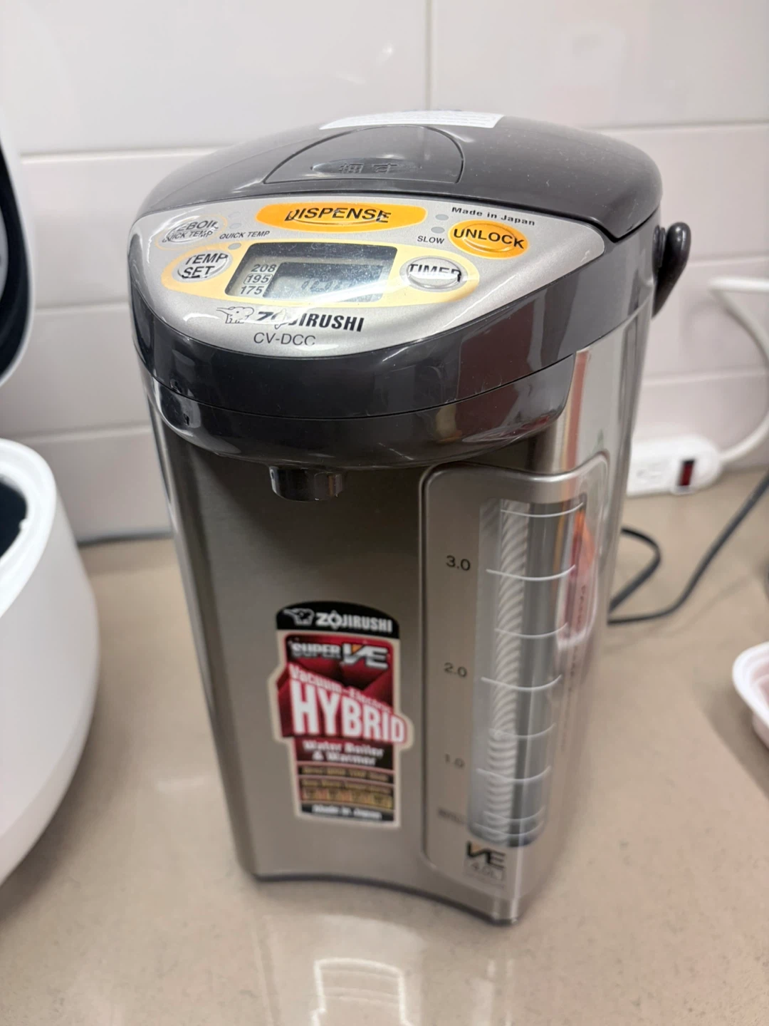 Zojirushi VE Water Boiler and Wamer 4.0L CV-DCC40