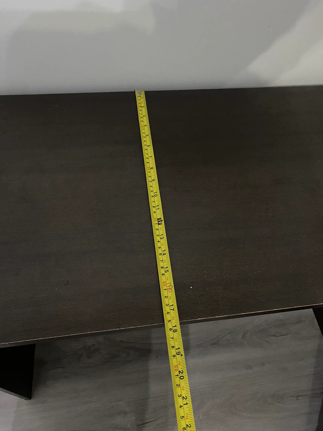 Dark Brown L-Shaped Desk - photo 2