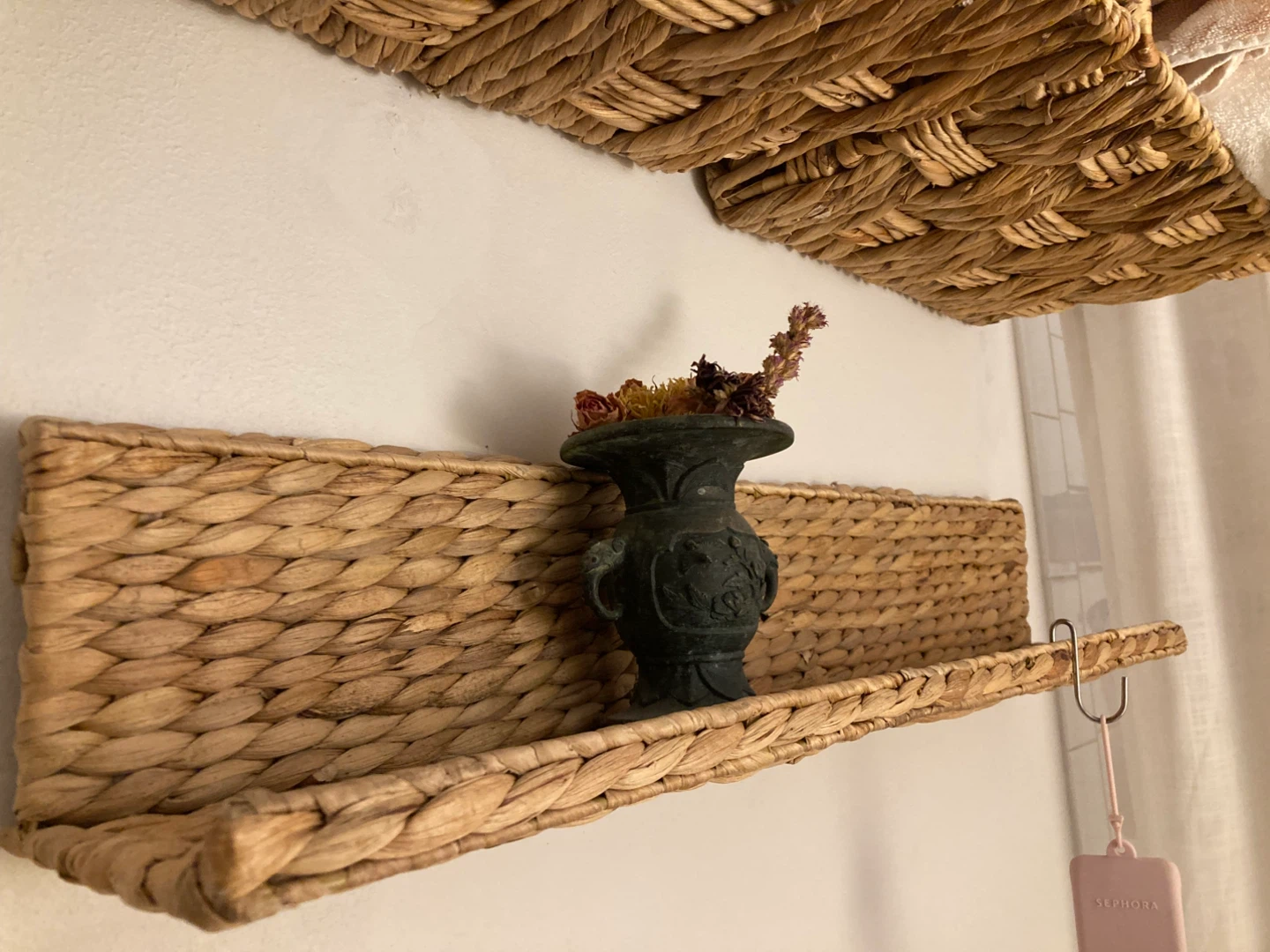 Woven shelf and Storage Baskets  (Set of 3) - photo 2