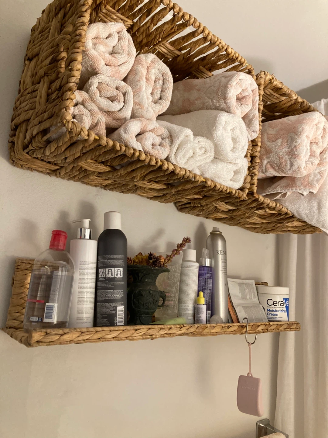 Woven shelf and Storage Baskets  (Set of 3) - photo 4