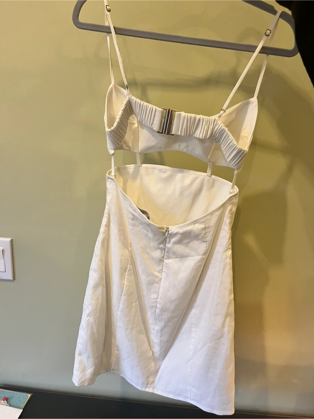 White Cut-Out Mini Dress brand new size small - photo 4