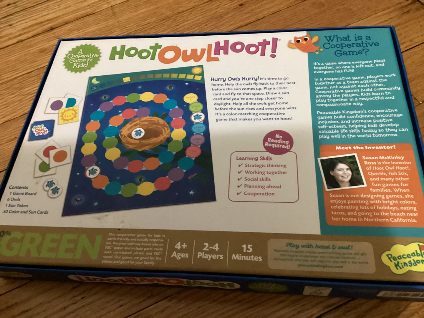 Hoot Owl Hoot! Board Game - Cooperative Game for Kids - photo 2