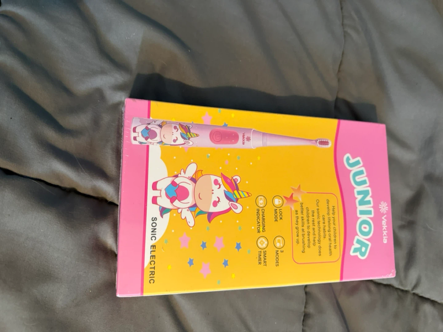 Vekklia Junior Sonic Electric Toothbrush with 4 Heads