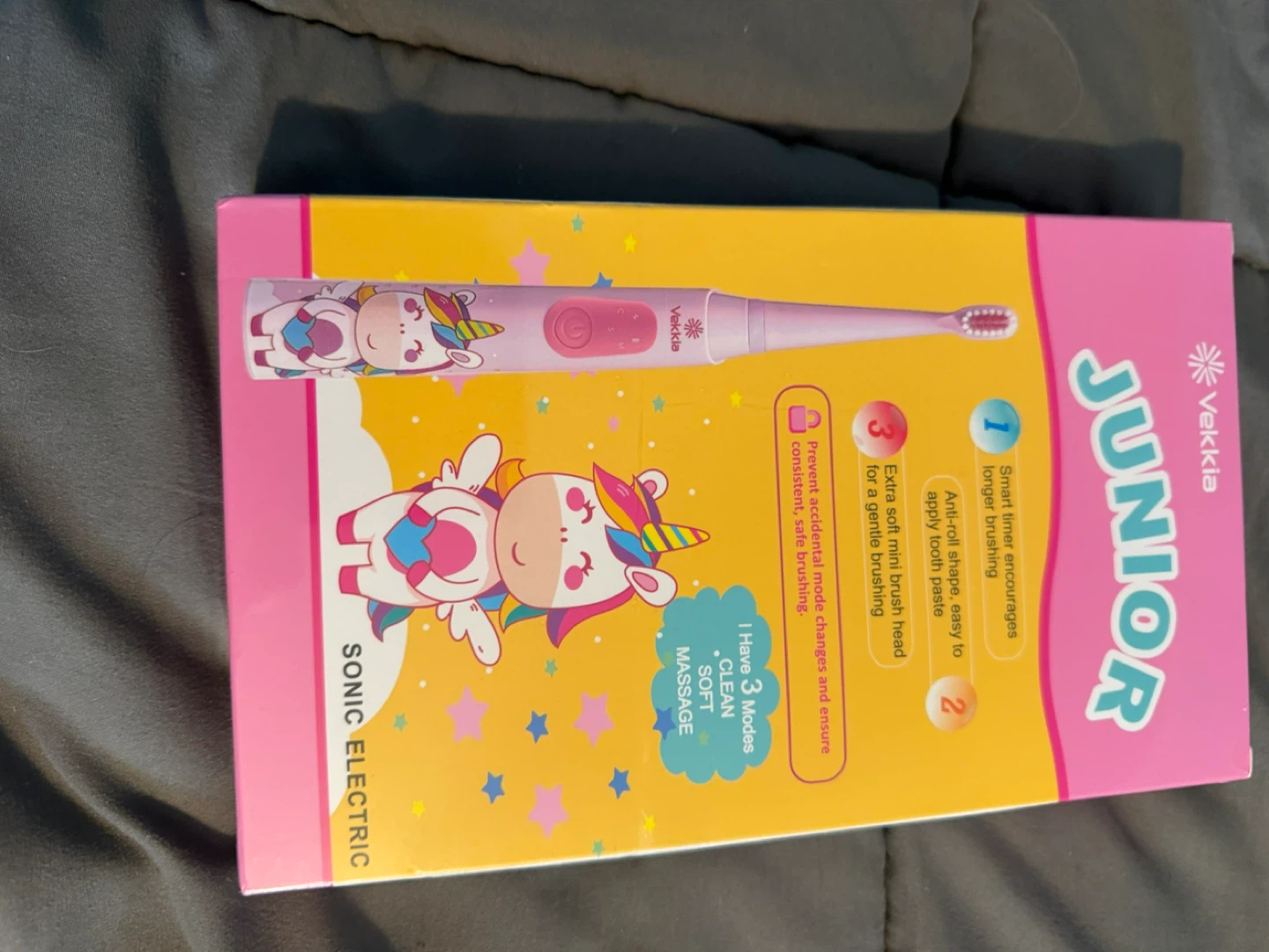 Vekklia Junior Sonic Electric Toothbrush with 4 Heads - photo 4