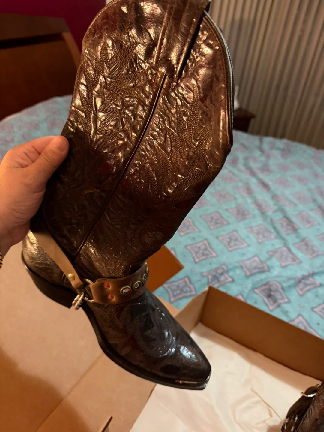West Canada Boots Brown Leather Cowboy Boots - photo 2