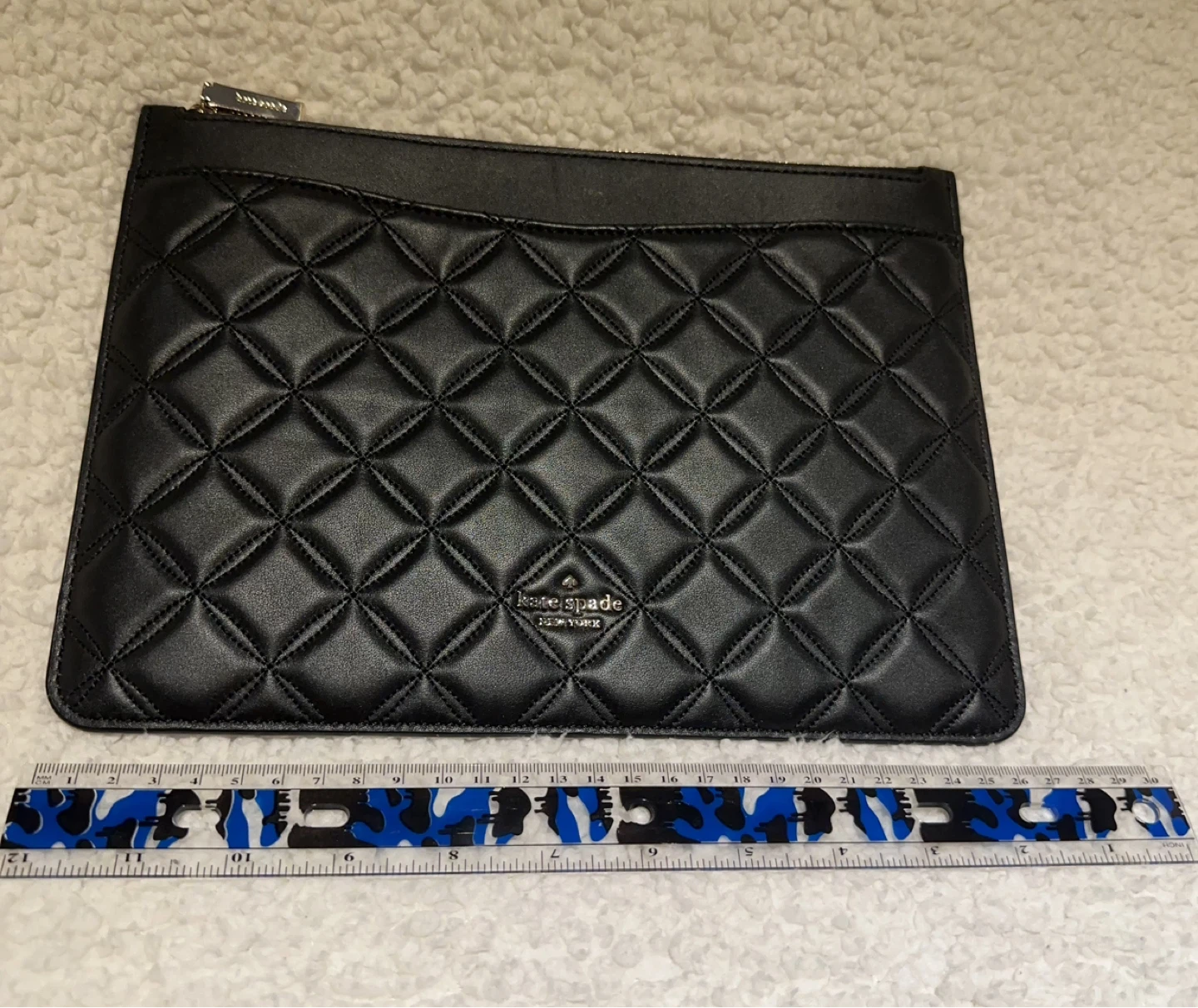 Kate Spade Black Quilted Pouch