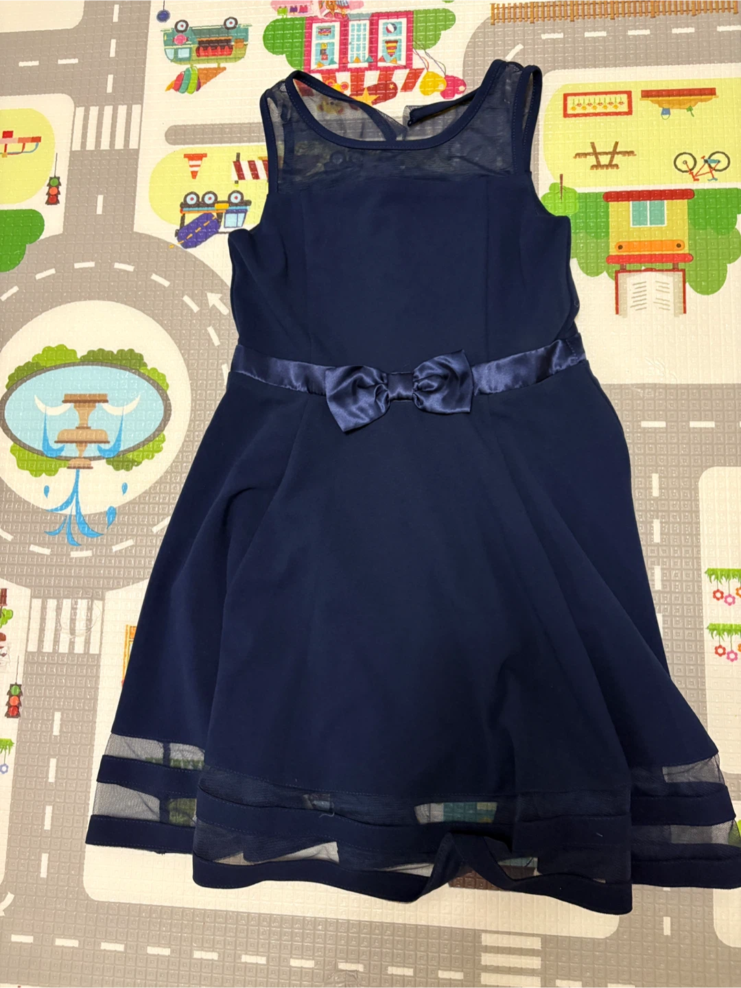 ❤️Calvin Klein Navy Blue Mesh Dress - Size 12