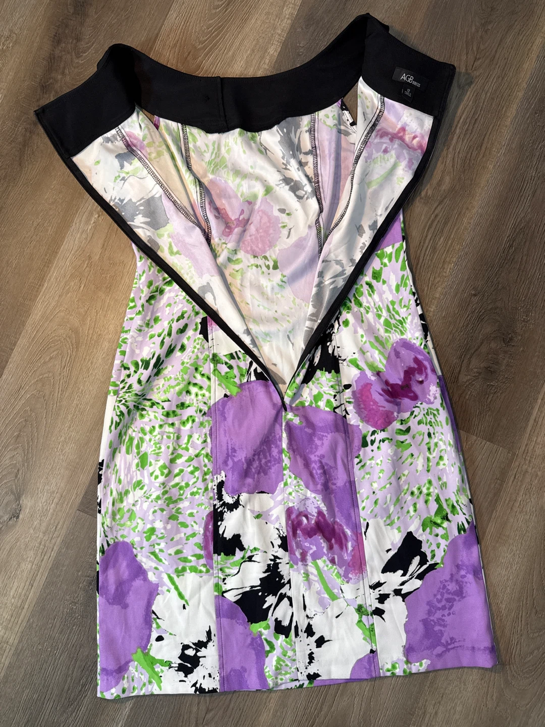AGB Dress Floral Print Sleeveless Size 12 - photo 5