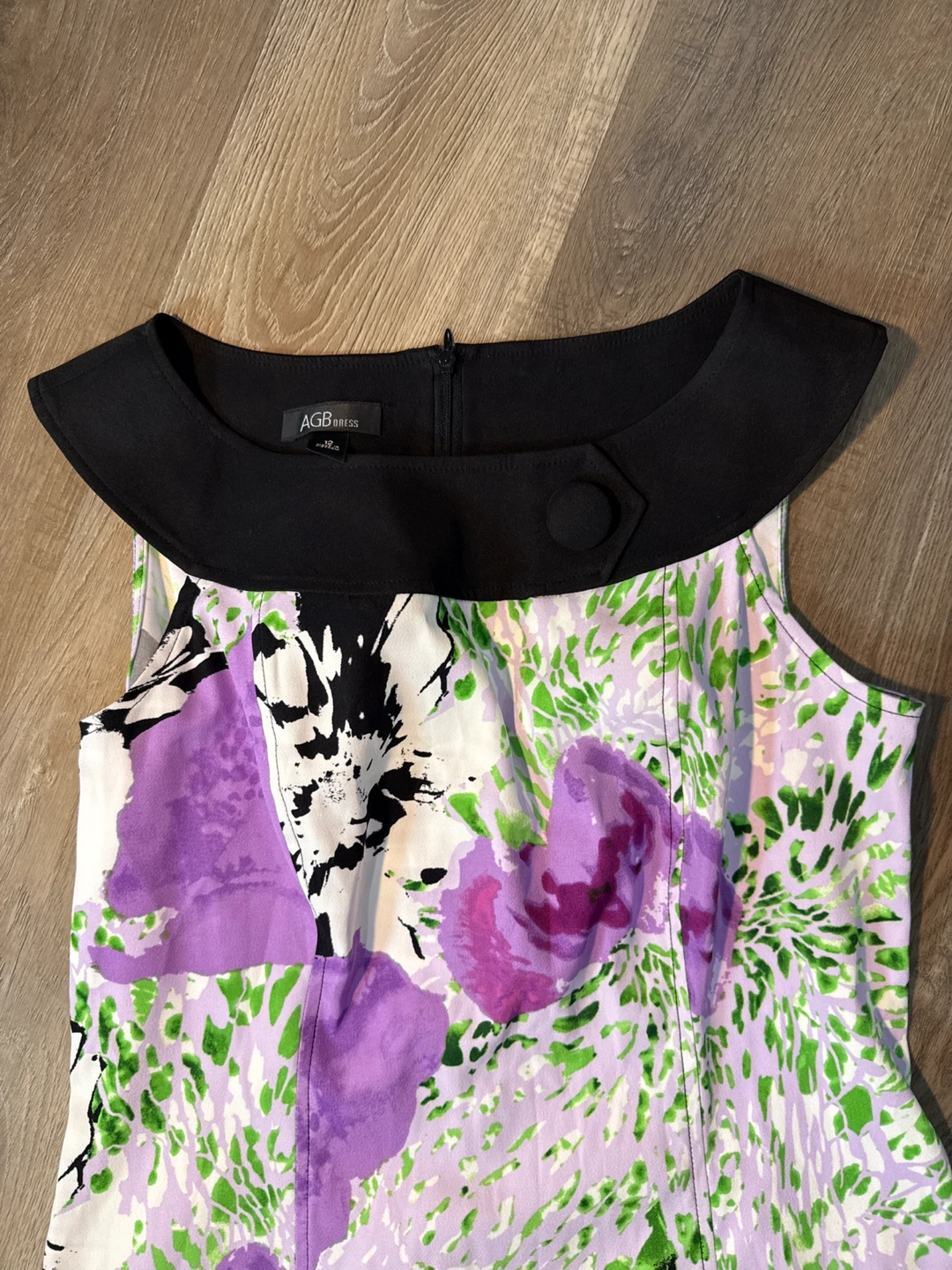 AGB Dress Floral Print Sleeveless Size 12 - photo 2