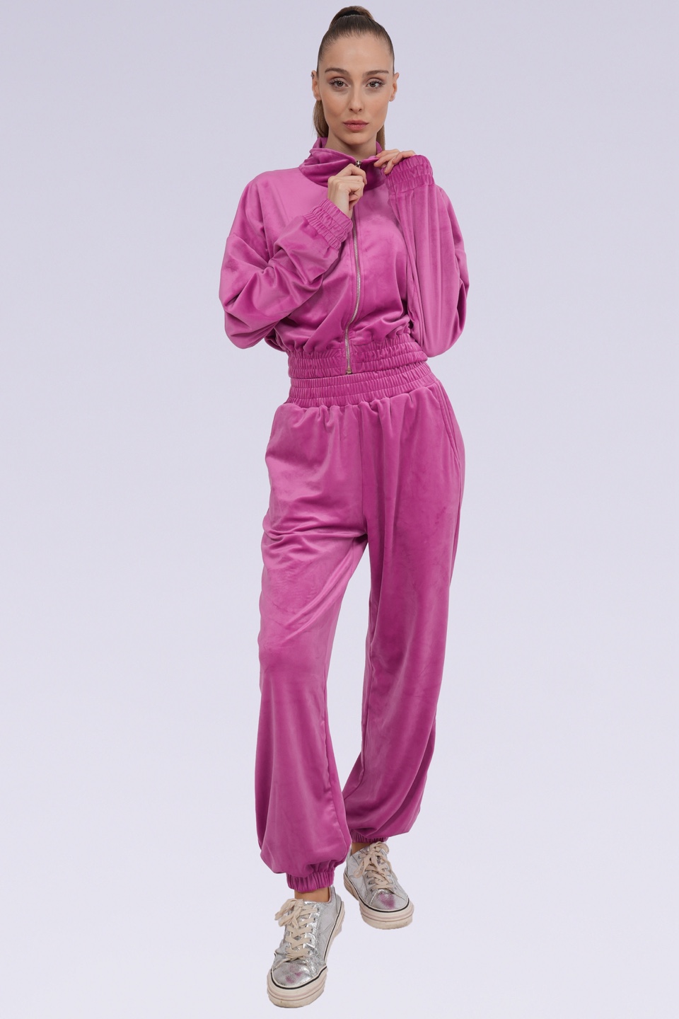 🏆Velour Tracksuit Set - Pink