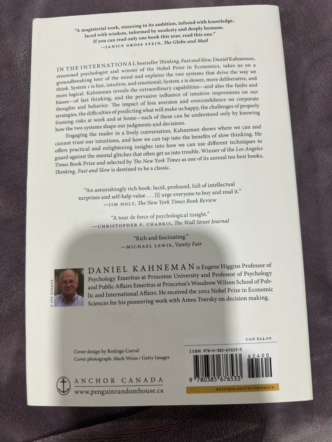 Thinking, Fast and Slow by Daniel Kahneman 🏆 - photo 2