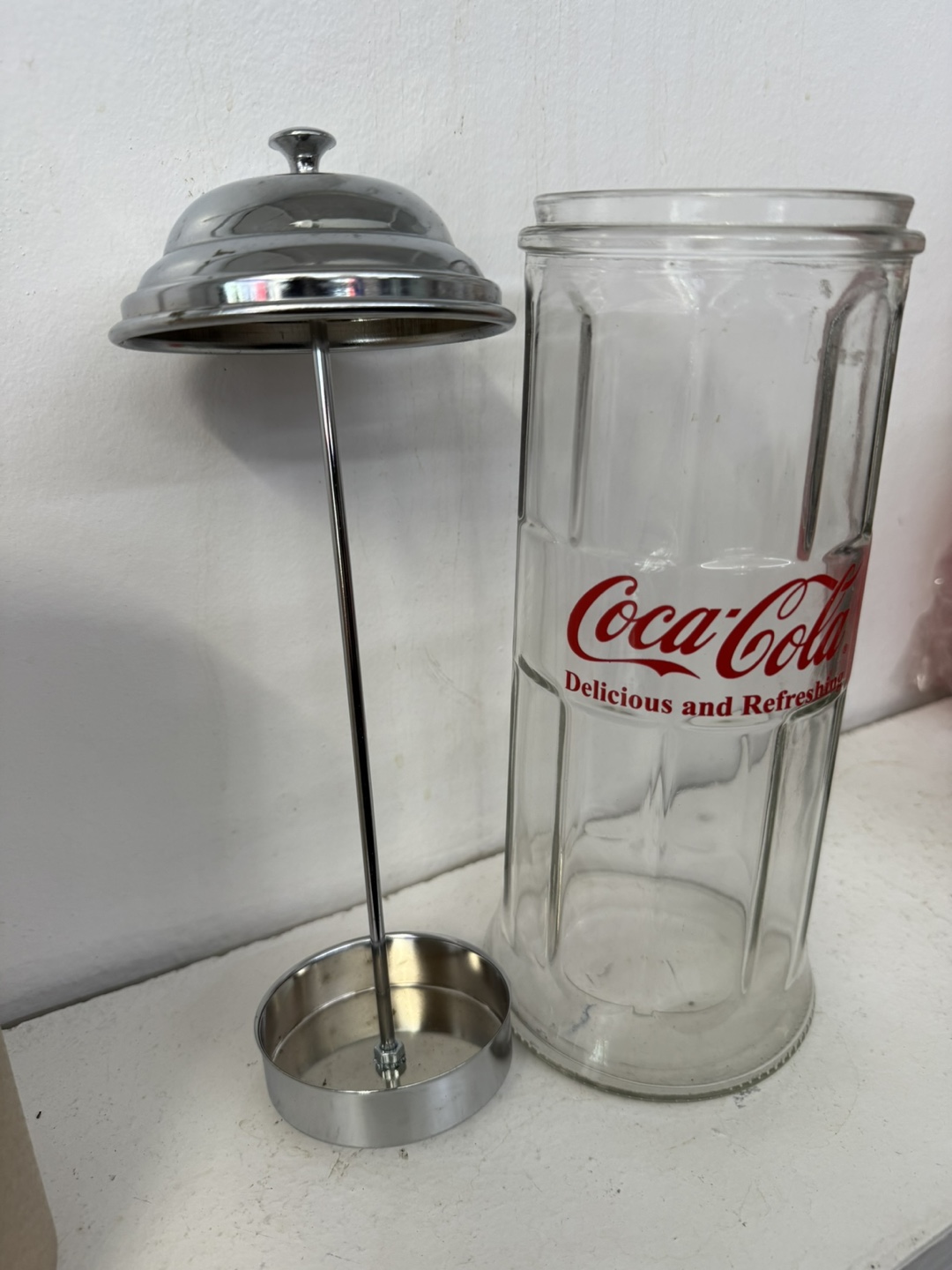 🏆Coca-Cola Glass Jar and Metal Lid