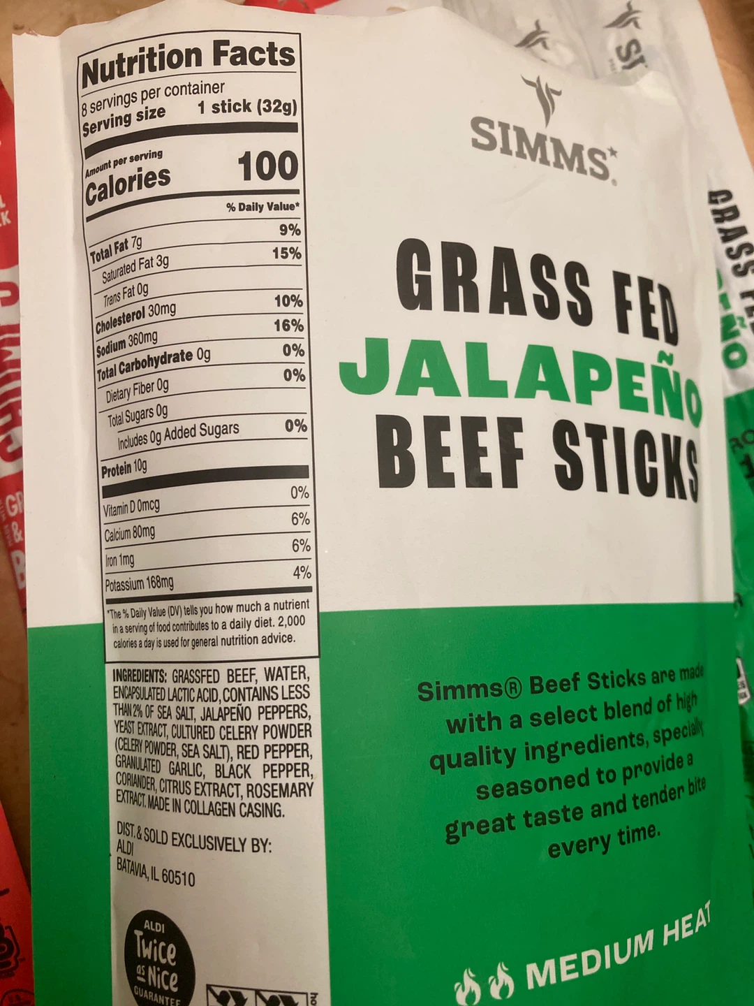 🏆 Grass Fed Beef Sticks - 9 Count - photo 3