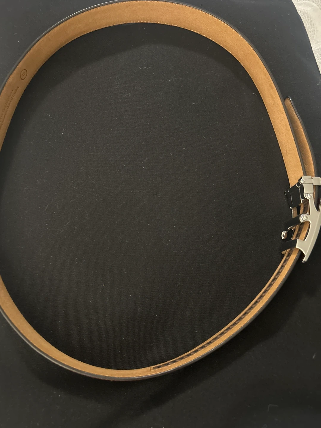 Brown Genuine Bonded Leather Belt 🏆 - photo 2