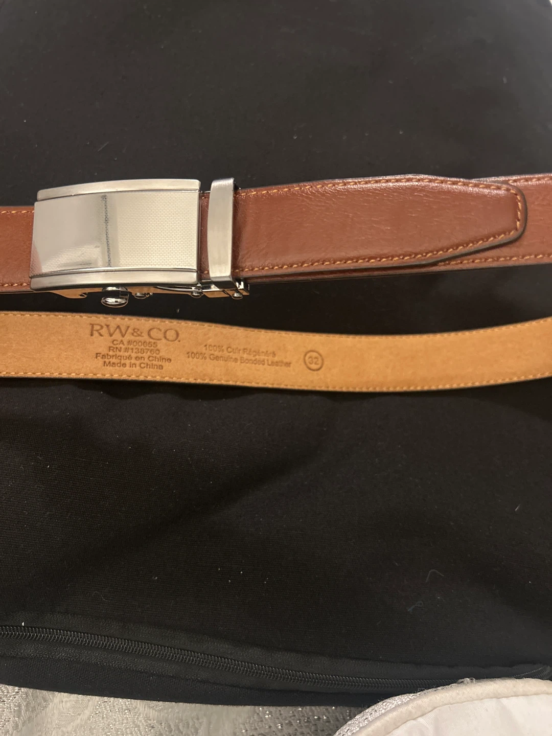 Brown Genuine Bonded Leather Belt 🏆