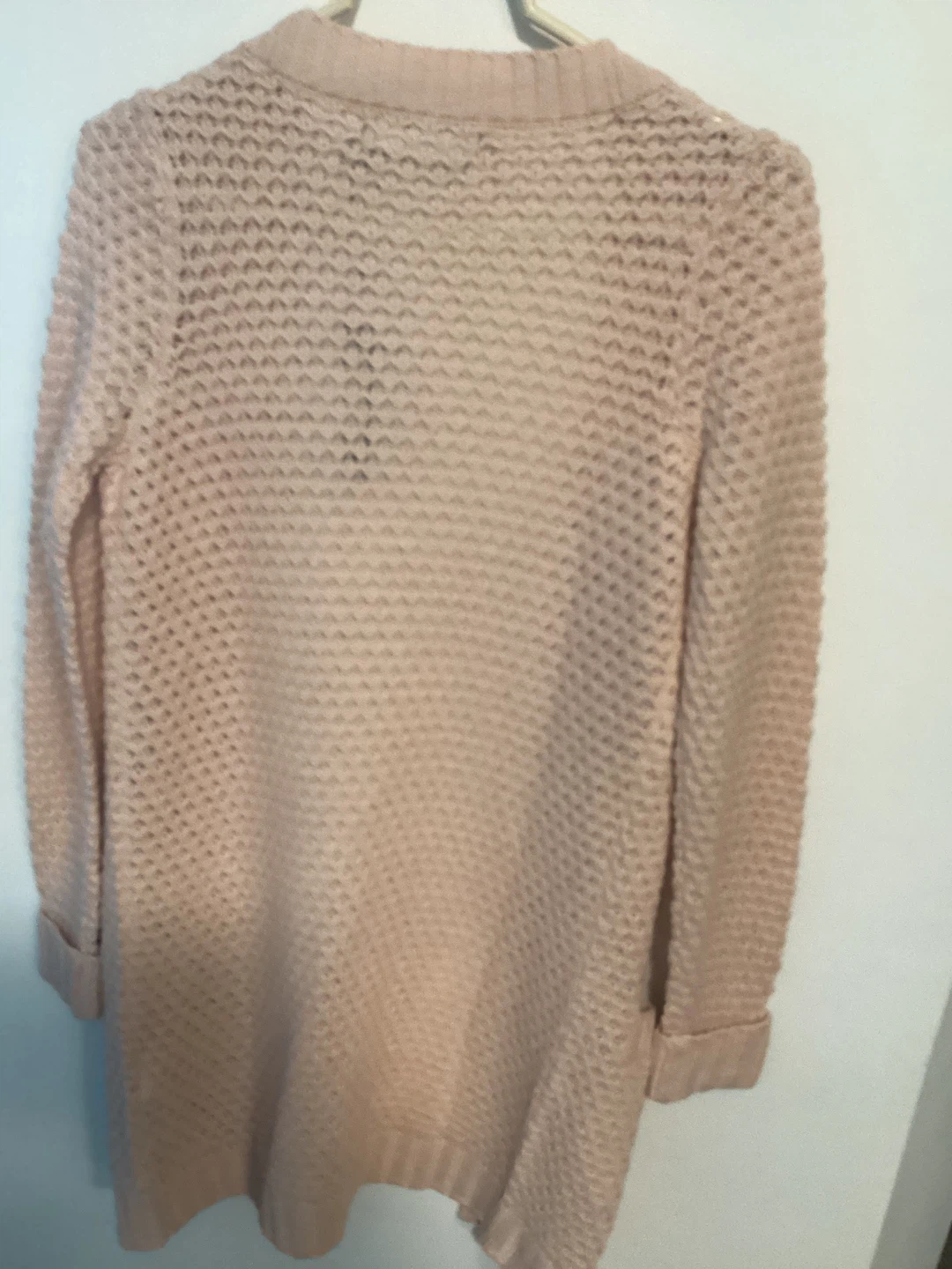 🏆 Light Peach Long Coloured Cardigan - photo 2