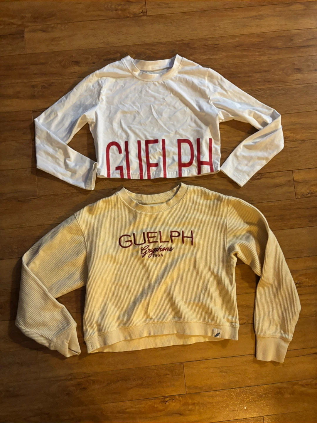 Varsity Collection Guelph Cropped Long Sleeve Shirt S/P