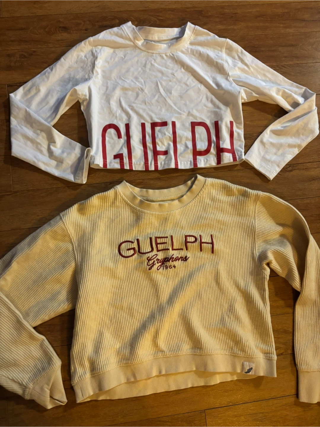 Varsity Collection Guelph Cropped Long Sleeve Shirt S/P - photo 2