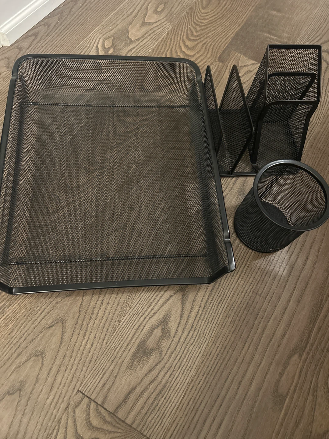 Black Mesh Desk Organizer Set 🏆