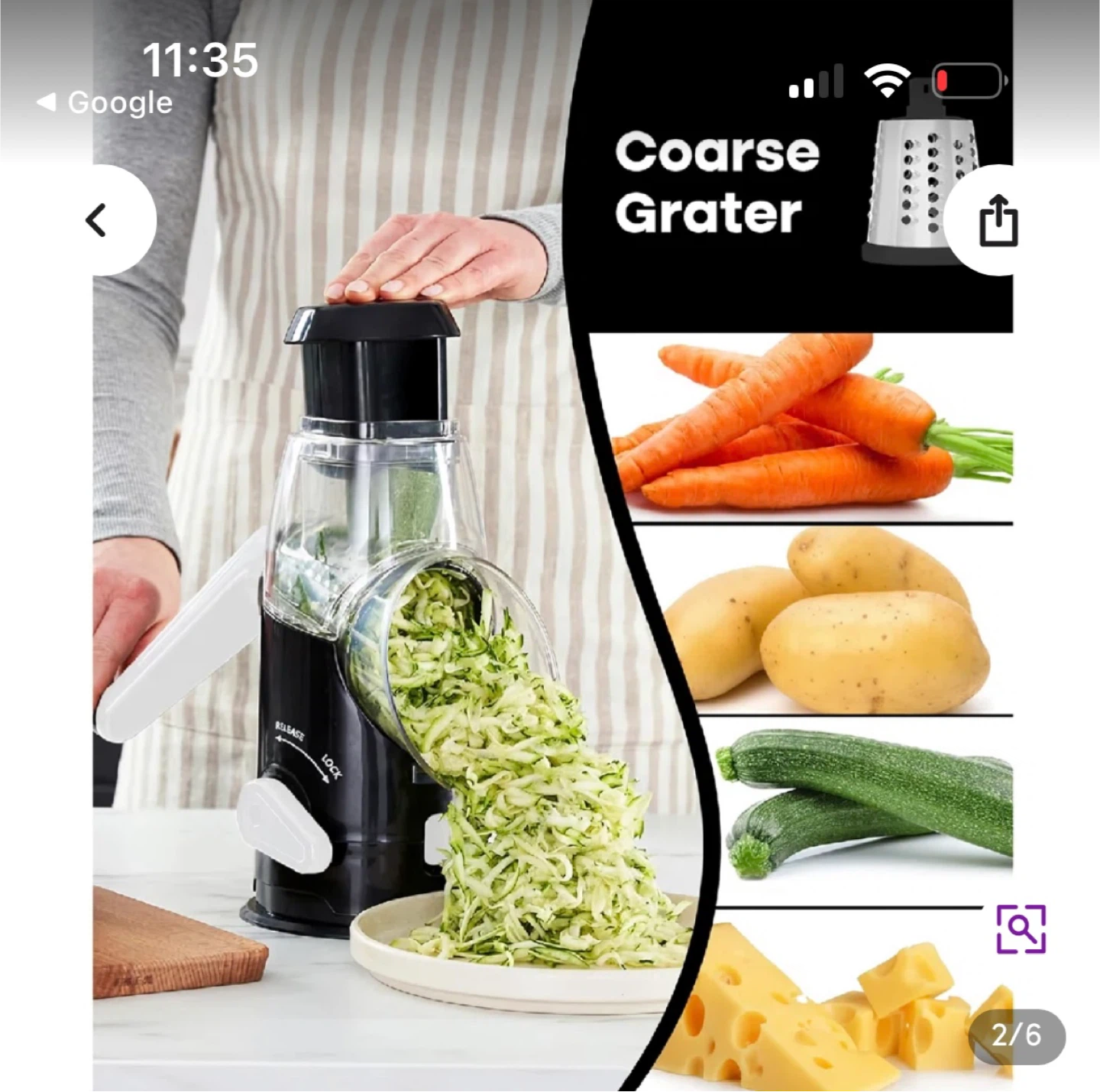 Rotary Cheese Grater & Slicer - photo 3