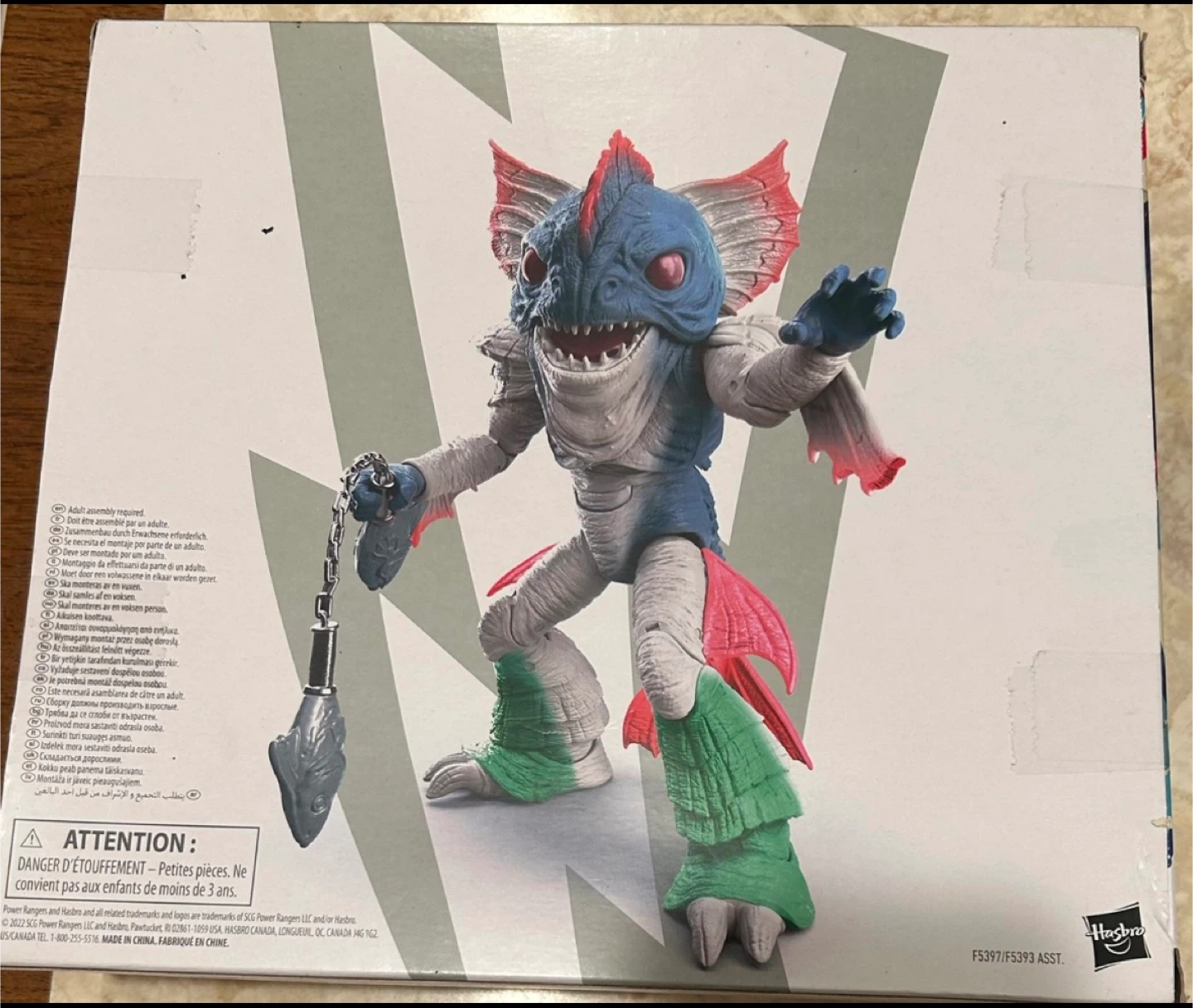 🏆Power Rangers Mighty Morphin Pirantishead Action Figure - photo 2
