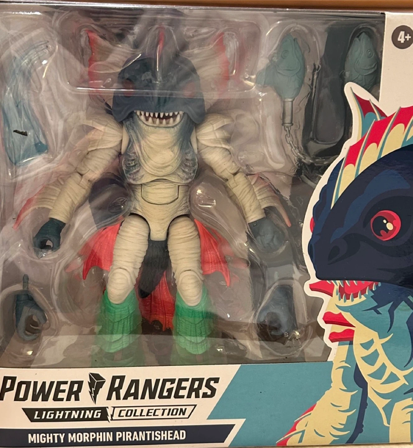 🏆Power Rangers Mighty Morphin Pirantishead Action Figure - photo 3
