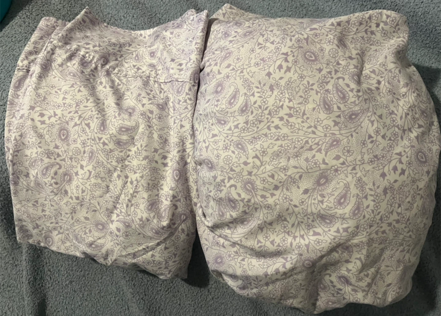 Purple Paisley twin fitted sheet & Pillow case