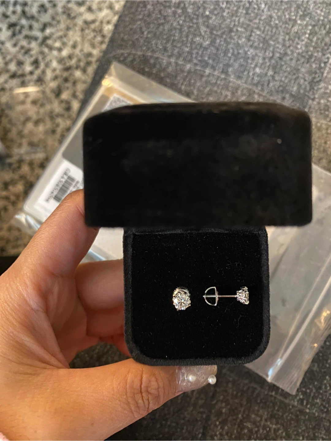 GRA Moissanite Stud Earrings 1.00ctw